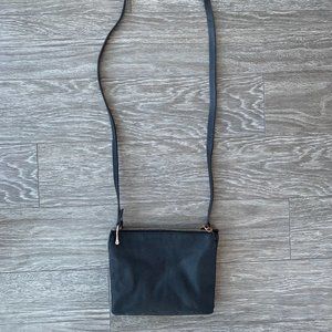 Pull&Bear | Crossbody Faux Leather Bag with Zip Closure | Black
